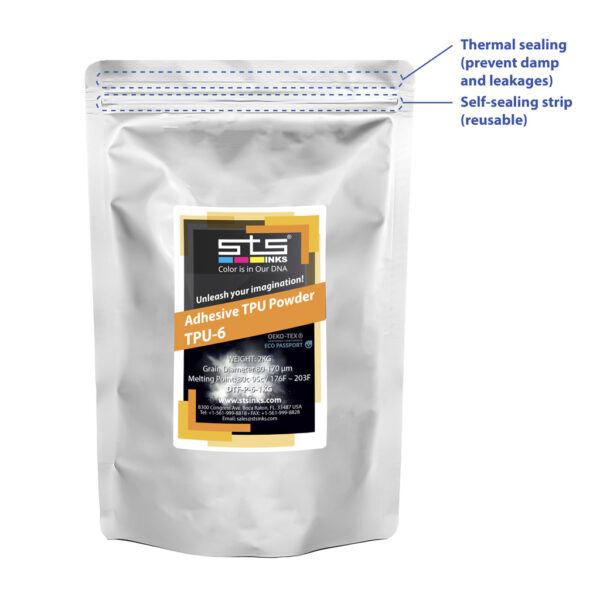 P-6 DTF Transfer Low Migration Powder